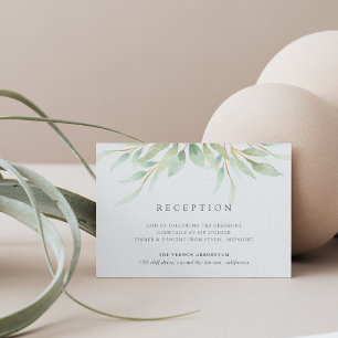 Airy Botanical Empfang Card Begleitkarte