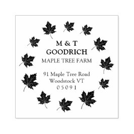 Airy Circle of Maple Verlasse Rücksendeadresse. Gummistempel