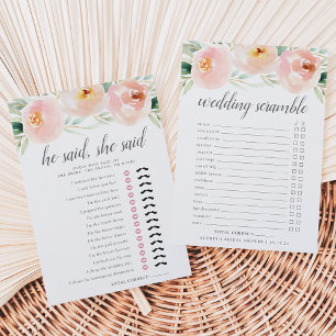Airy Floral Doppelseitiges Brautparty