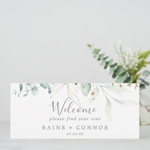 Airy Greenerity Hanging Seating Chart Welcome Head