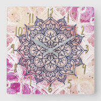 Airy Mandala Happy Pink Purple Yellow Blue & Gold