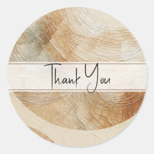 Airy Neutry Natural Elements Bohemisch Boho Runder Aufkleber