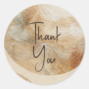 Airy Neutry Natural Elements Bohemisch Boho Runder Aufkleber