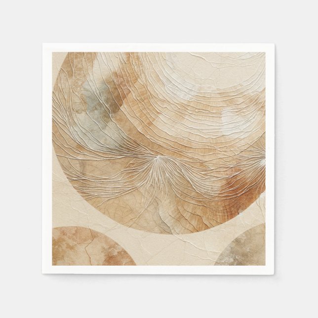 Airy Neutry Natural Elements Bohemisch Boho Serviette (Vorderseite)