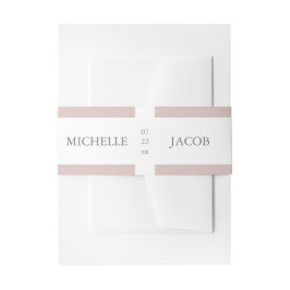 Airy Pastel Blush | Hochzeitsband Einladungsbanderole