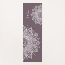 Airy White Mandalases über Mute Lila Personalisier