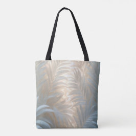 Airy white palm leaves composition in soft hues tasche