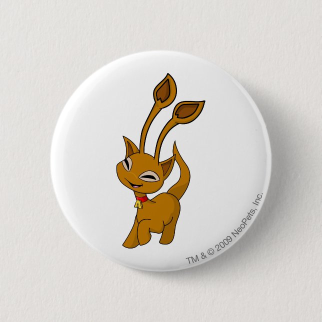 Aisha Brown Button (Vorderseite)