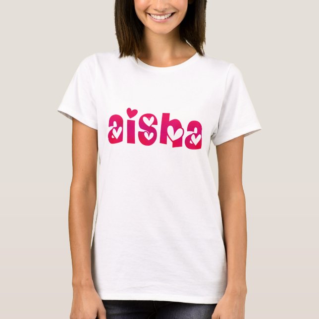 Aisha im Herzen T-Shirt (Vorderseite)