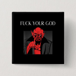 Aist Goat Satan Baphomet GIft Button