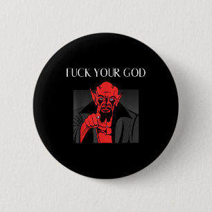 Aist Goat Satan Baphomet GIft Button