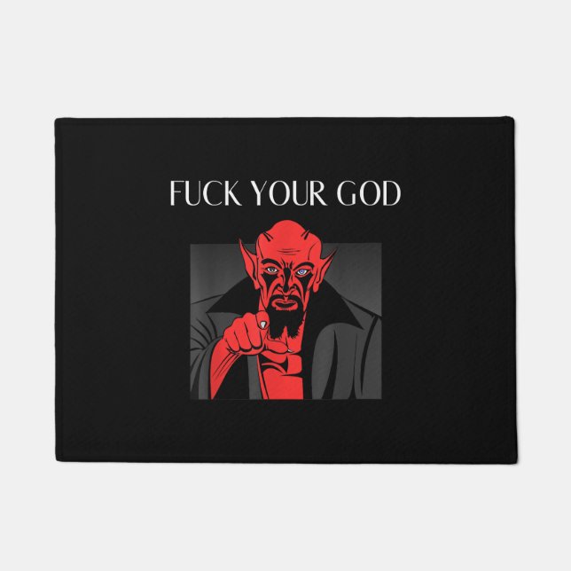 Aist Goat Satan Baphomet GIft Fußmatte (Vorderseite)