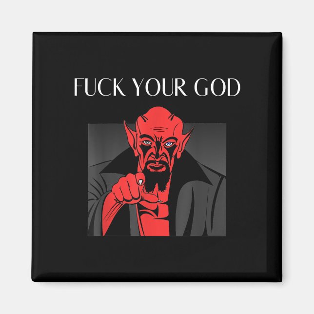 Aist Goat Satan Baphomet GIft Magnet (Vorne)