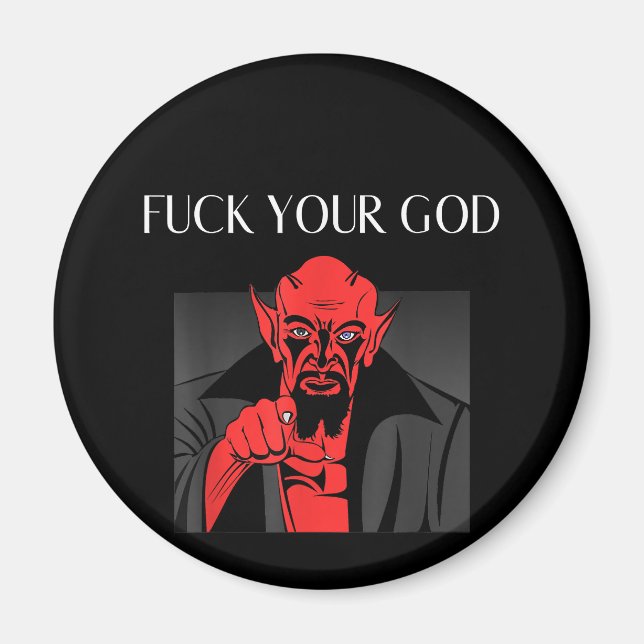 Aist Goat Satan Baphomet GIft Magnet (Vorne)