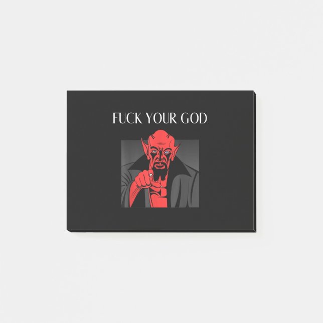 Aist Goat Satan Baphomet GIft Post-it Klebezettel (Vorderseite)