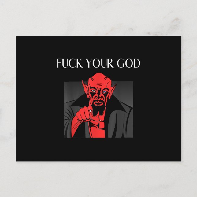 Aist Goat Satan Baphomet GIft Postkarte (Vorderseite)