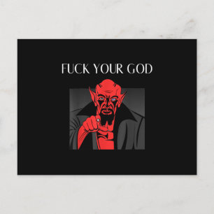 Aist Ziege Satan Baphomet Geschenk Postkarte