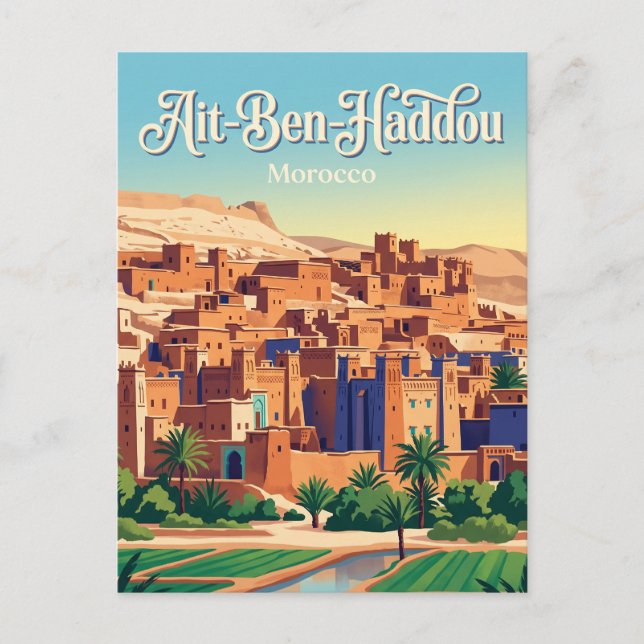 Aït-Ben-Haddou Marokko Postkarte (Vorderseite)