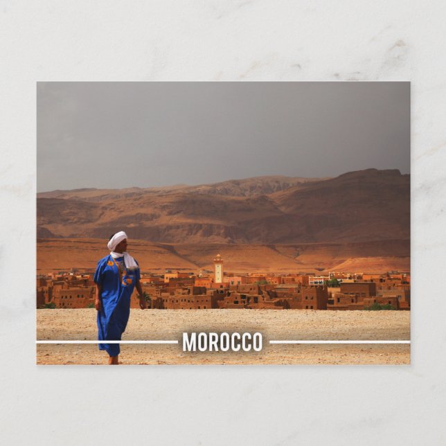 Ait BenHaddou Kasbah, Marokko Postkarte (Vorderseite)