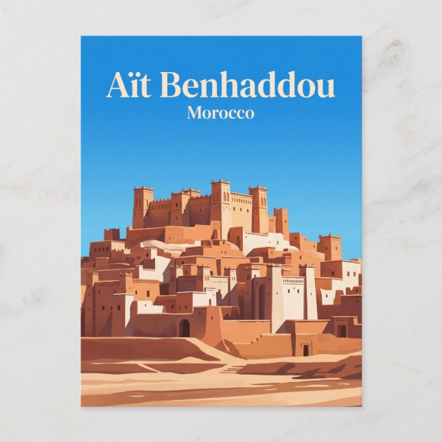 Aït Benhaddou Marokko Postkarte (Vorderseite)