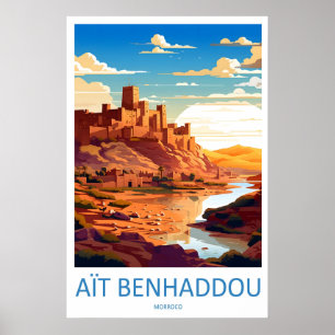 Aït Benhaddou Reise Druck Wandkunst Aït Benhaddou Poster