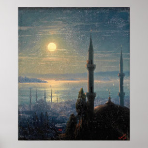 Aivazovsky - Ansicht von Konstantinopel 1876 Poster