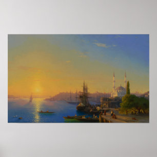 Aivazovsky - Blick auf Konstantinopel und Bosph... Poster