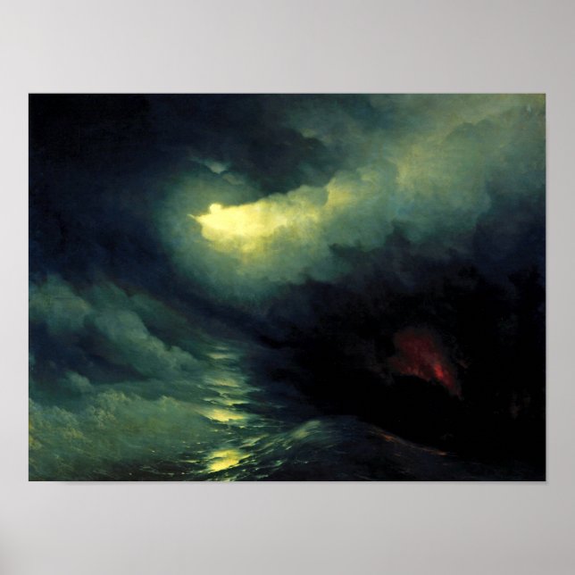 Aivazovsky - Die Schöpfung der Welt Poster (Vorne)