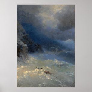 Aivazovsky - Sturm 1899 Poster