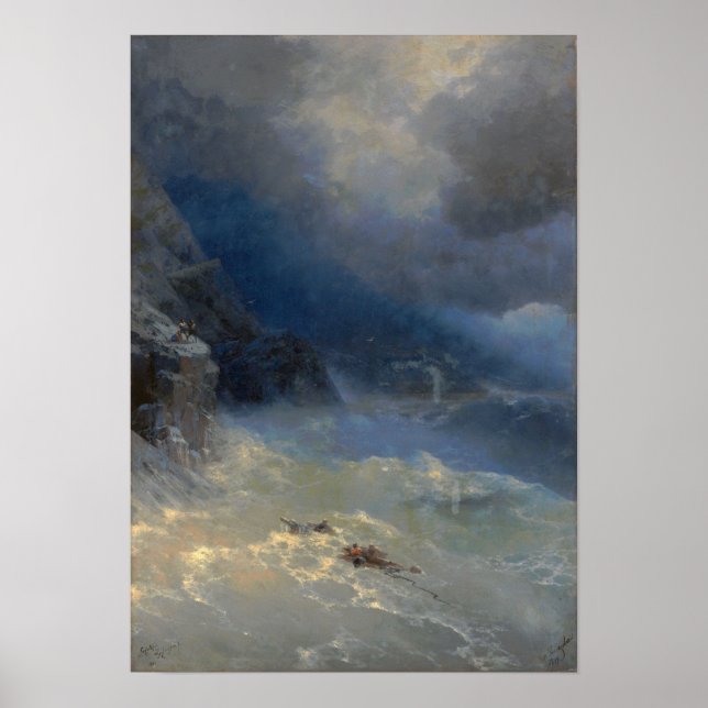 Aivazovsky - Sturm 1899 Poster (Vorne)