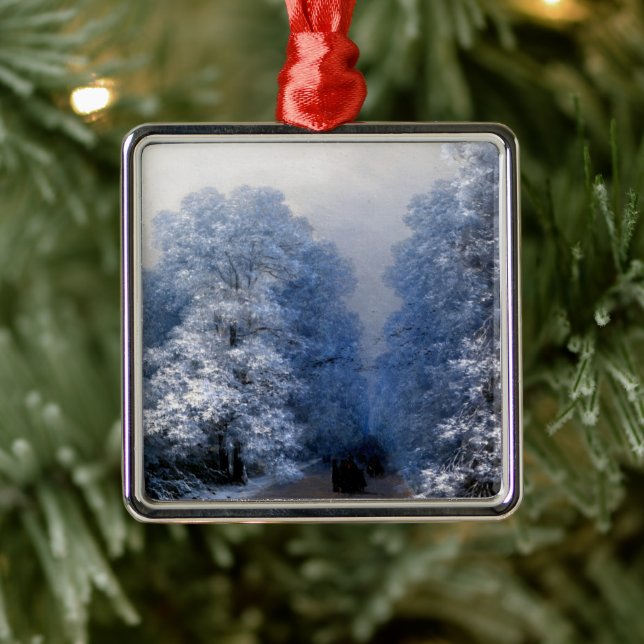 Aivazovsky - Winter Landscape Ornament Aus Metall (Baum)