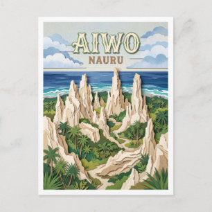 Aiwo Phosphatplateau Nauru Postkarte