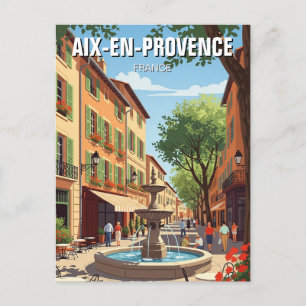 Aix-en-Provence France Travel Postkarte