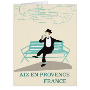 Aix-en-Provence Frankreich Reiseplakat