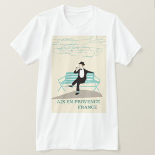 Aix-en-Provence Frankreich Reiseplakat T-Shirt