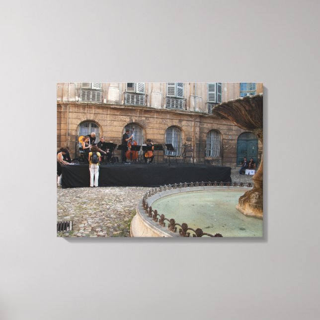 Aix en Provence Wrapped Canvas Leinwanddruck (Vorderseite)