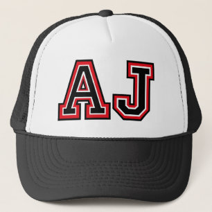 "AJ" Monogramm Truckerkappe