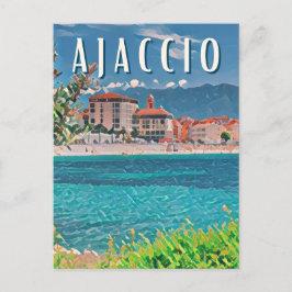 Ajaccio Foto Vintage Postkarte