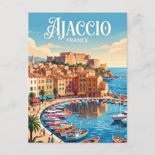 Ajaccio Frankreich Postkarte (Vorderseite)