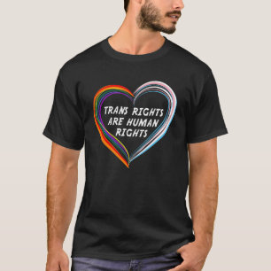 AjAo Herz Trans Pride Transgender Rights LGBT Gay T-Shirt