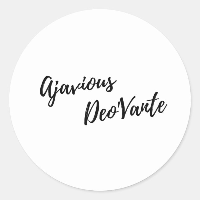 Ajavious Deo'Vante Stickers (Vorderseite)
