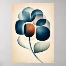 Ajisai Hortensie Japandi Florale Geometrie