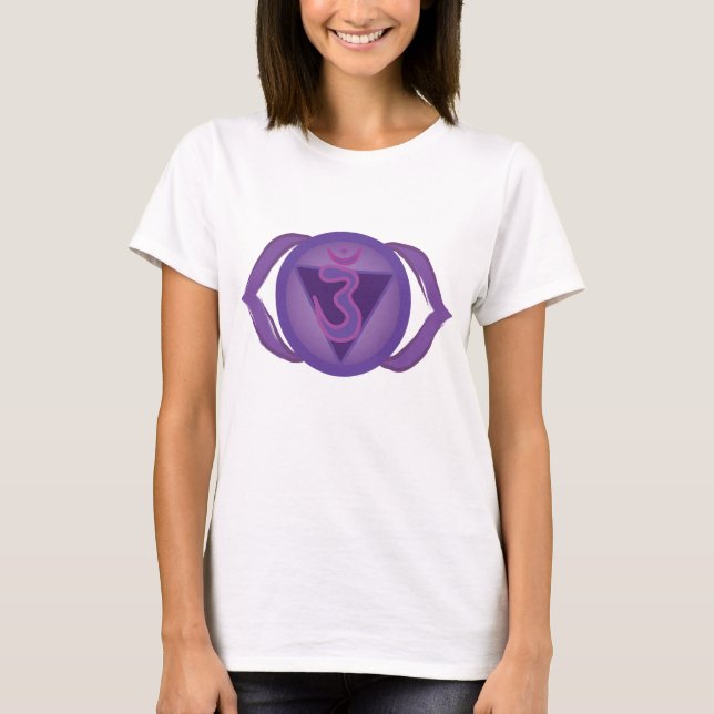 Ajna oder Chakra T - Shirt aus dem dritten Auge, W (Vorderseite)