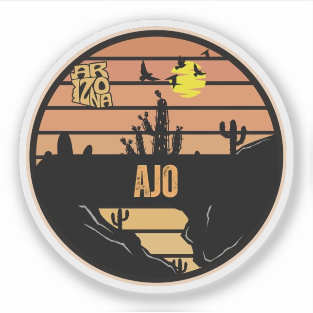 Ajo, Arizona Aufkleber (Vorderseite)