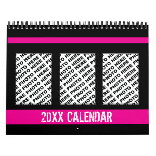 Ajouter 34 Photos Dans Un Calendrier Rose Noir