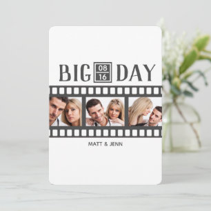 Ajouter 3 Photos Fun Film Faire-part de mariage