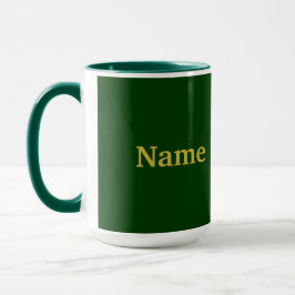 Ajouter Gold Name Green Combo Mug