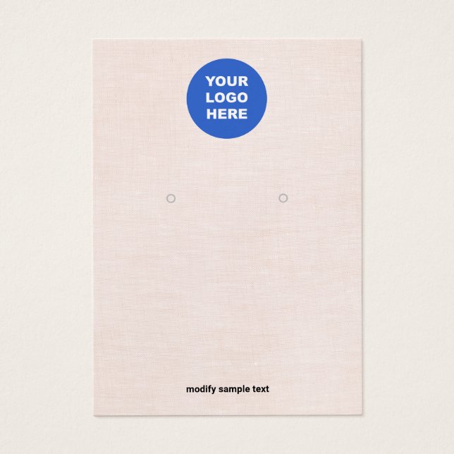 Ajouter la carte d'affichage Logo Rose (Devant)