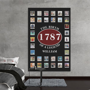 Ajouter Le Nom Année Et Photos Anniversaire Toile