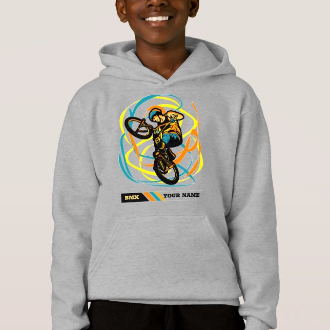 Ajouter Le Nom BMX Bike Rider Tourne Les Flèches F (Devant)